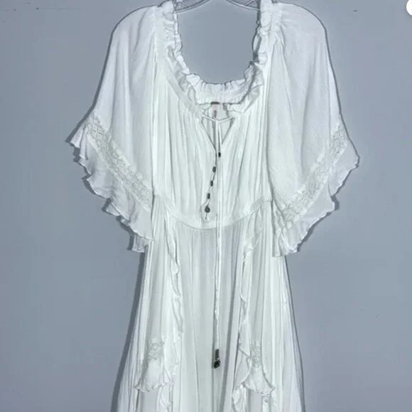 Free People Beach Bliss Maxi Dress White L - Picture 4 of 4
